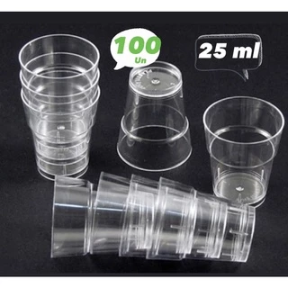 100 mini copo para santa ceia acrílico 25 ml brigadeiro de copo OFF
