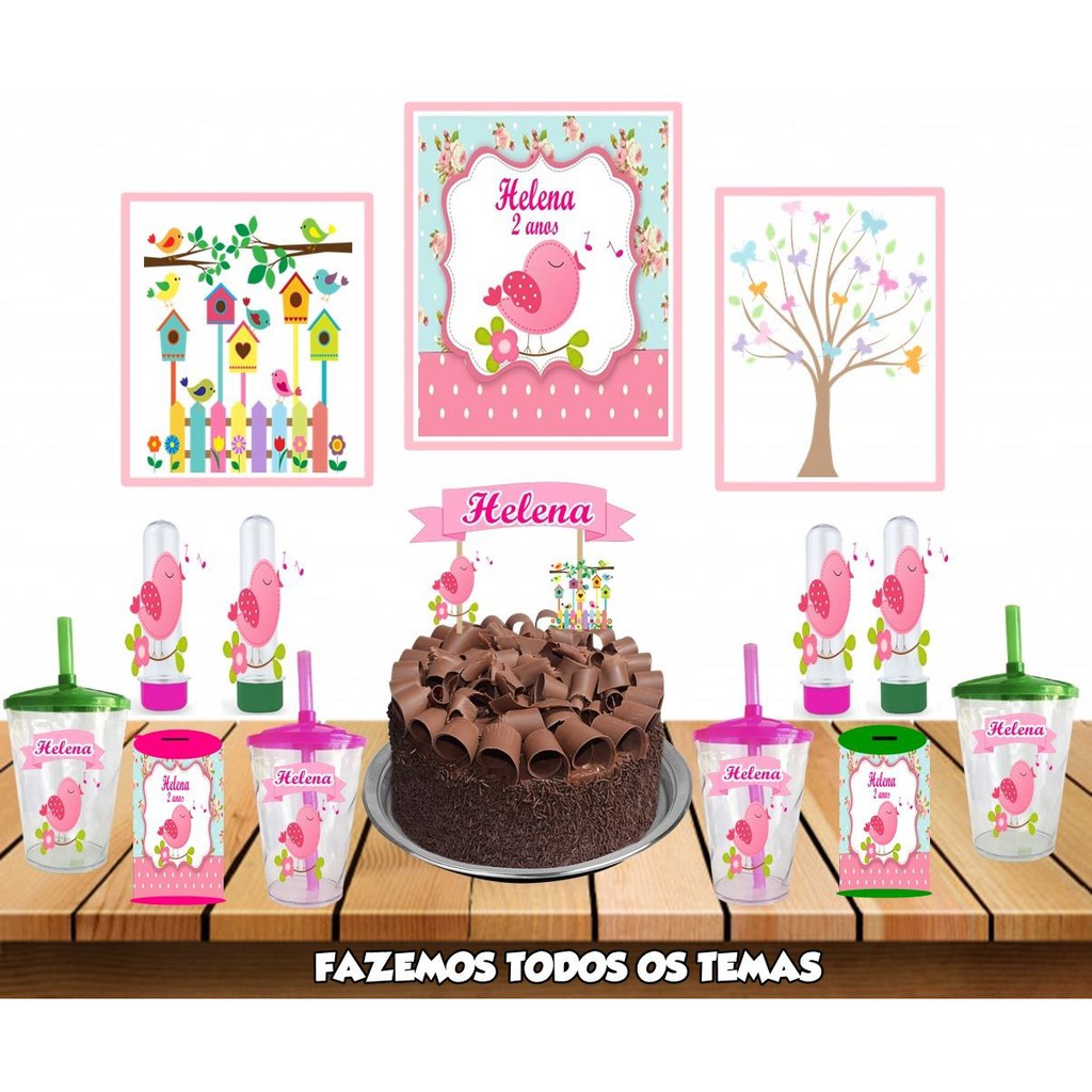 Kit Festa em Casa Personalizado C/ 34 Itens (Temos Todos Temas ...