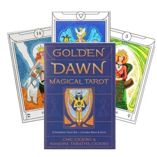 Golden Dawn Magical Tarot Cartas | Shopee Brasil