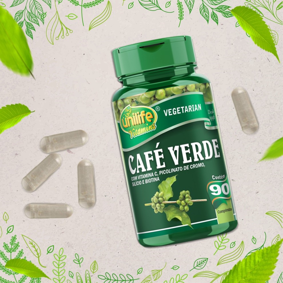 Café verde 400mg 90 comprimidos Unilife