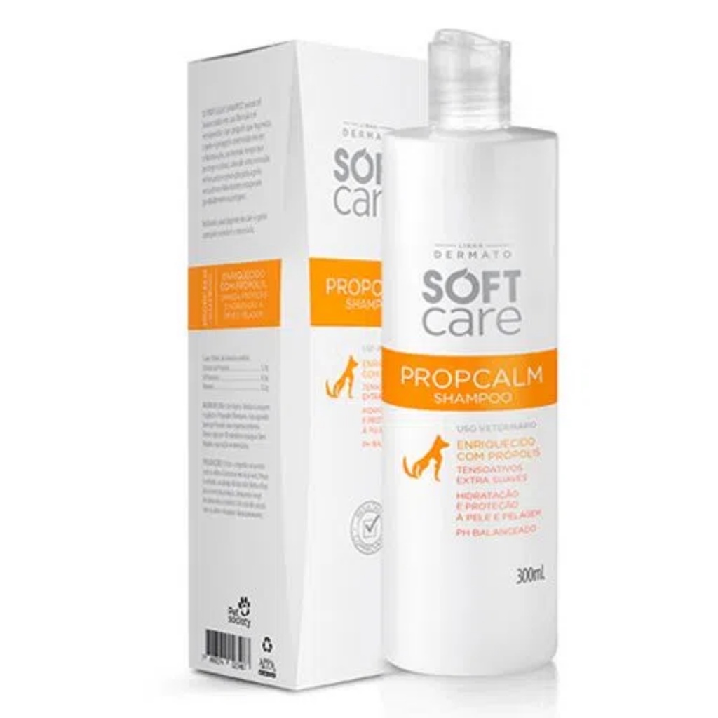 Shampoo Soft Care Propcalm 300 Ml Cães e Gatos