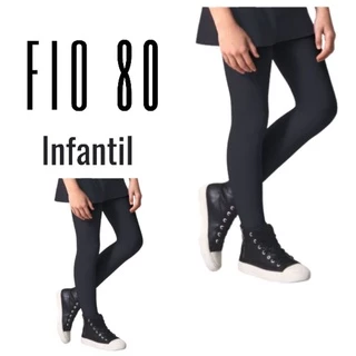 Meia Calça Grossa algodão Infantil Juvenil Selene Fio 80.