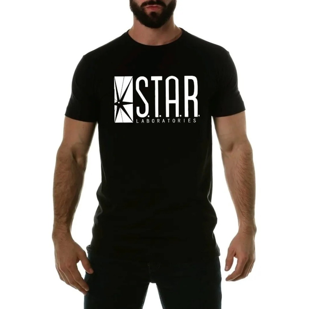 Camiseta Laborat rio Star Labs The Flash Her i Serie Shopee Brasil