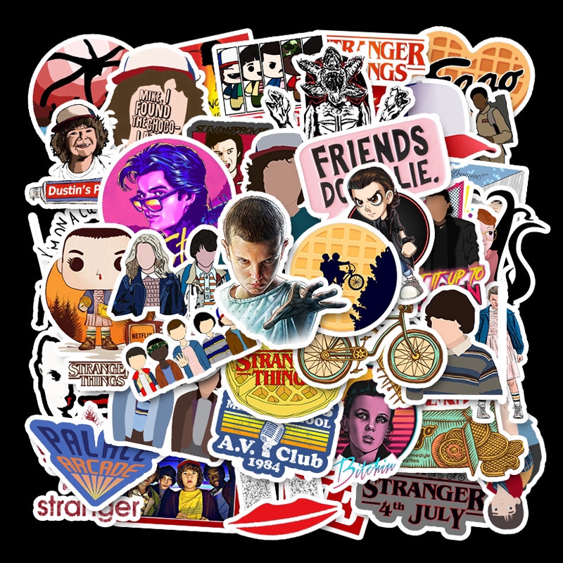 50pcs Stranger Things Stickers Waterproof Skateboard Suitcase ...