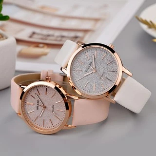 Yolako Relógio Feminino De Céu Estrelado / Relógio Romântico Com Pulseira De Couro