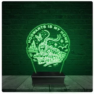 Luminária Abajur Acrílico Led - Hogwarts Harry Potter 04