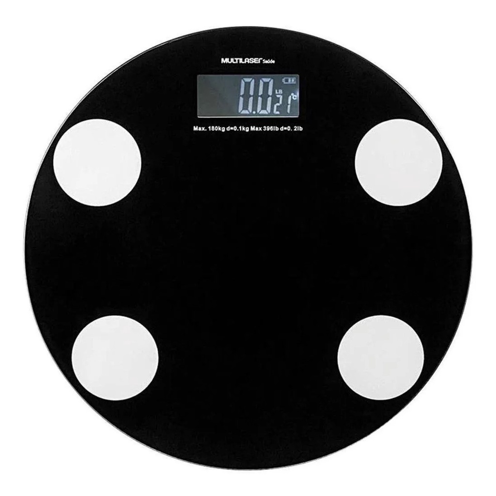 Balança digital Multilaser Eatsmart Preta 180 kg HC024 | Shopee Brasil
