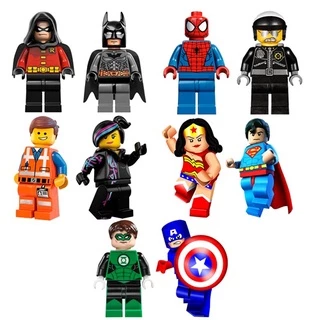 Herois Lego - 10 Displays de Festa 20cm Totens