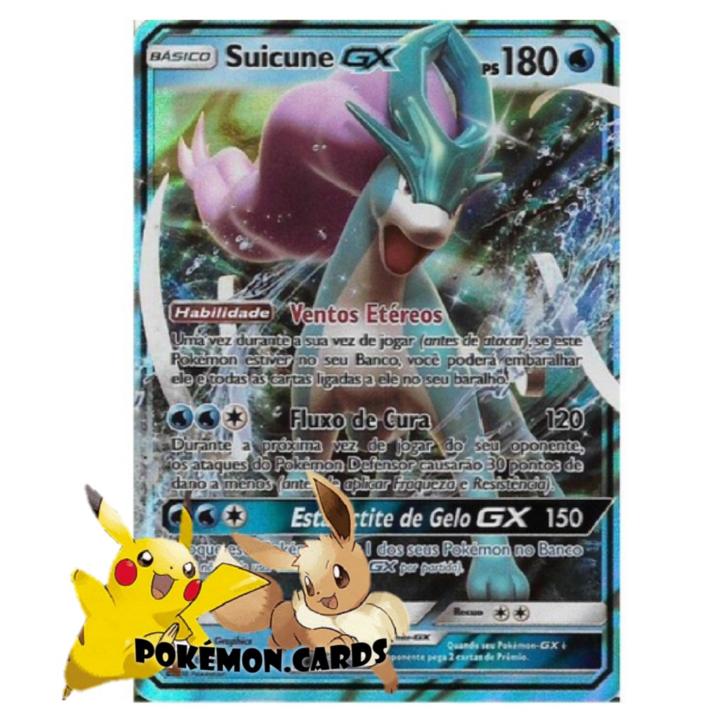 Carta Pokémon Lendário Suicune Gx Trovões Perdidos em Promoção na