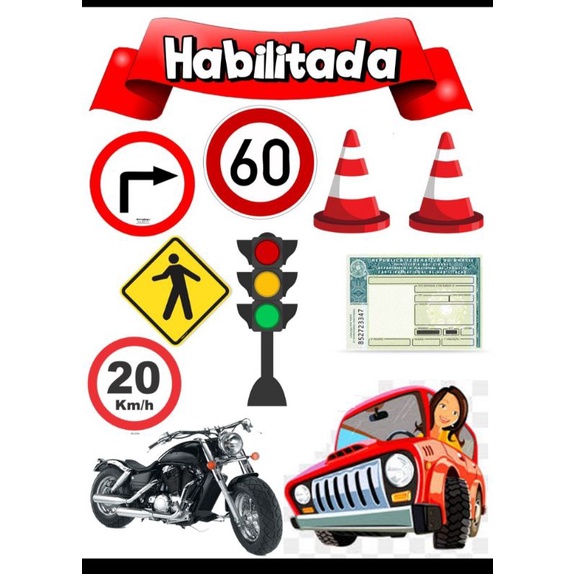 TOPO DE BOLO HABILITADA / PRIMEIRA HABILITAÇÃO