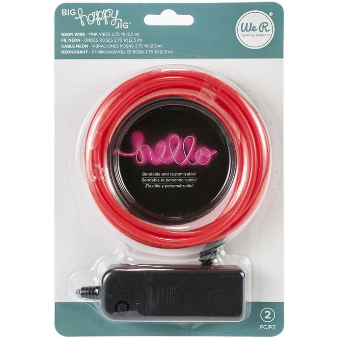 We R Memory Keepers Filo Luminoso Neon Multicolore - 2,4 Metri Per Decorazioni Fai Da Te