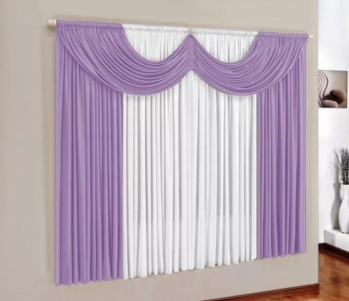 Cortina Paris Com Bando Decorativo Para Janela De Sala Ou Quarto 200m X 170m Em Tecido Malha