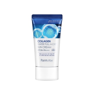 farmstay collagen water full moist sun cream sun screen sun block SPF50+,PA++++ 50ml
