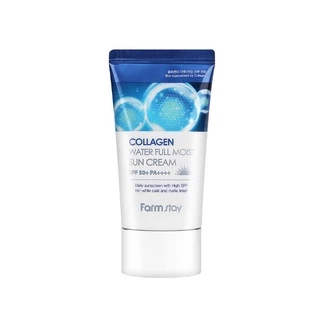 farmstay collagen water full moist sun cream sun screen sun block SPF50+,PA++++ 50ml