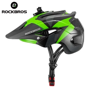 Capacete De Bicicleta ROCKBROS MTB Para Homens Ciclismo Com Absorção De Choque Noturna Montagem Gopro