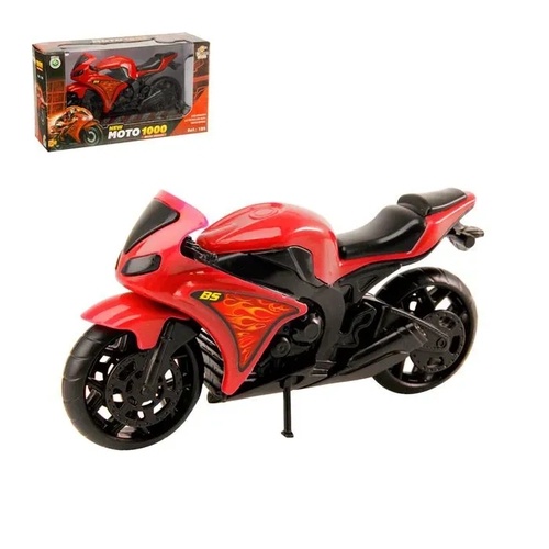 Moto De Brinquedo Super Gp1600 De Corrida Grande c/ Fricção em