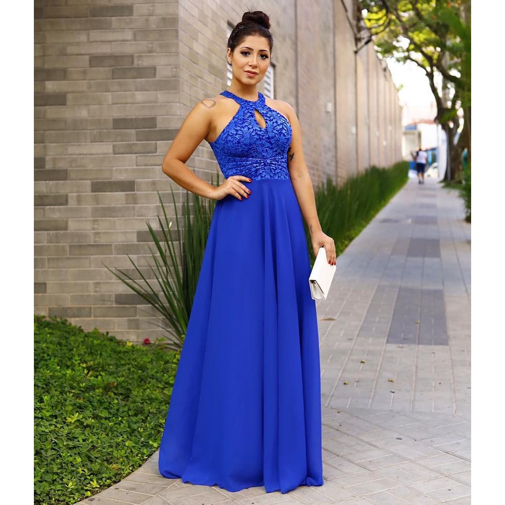 Sale vestido azul royal comprar Free Shipping Black Friday