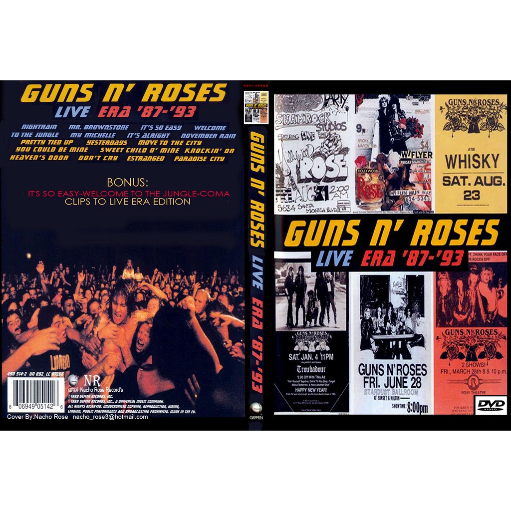 Guns N'Roses - Live Era '87-'93 | Shopee Brasil