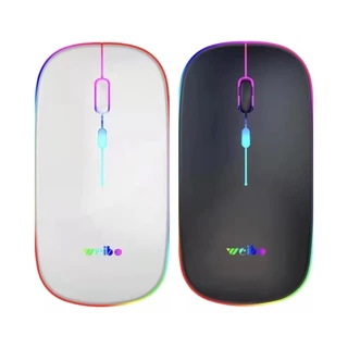 Mouse Sem Fio Optico Silencioso Ergonômico Recarregável Led RGB USB Wirelless 2.4ghz