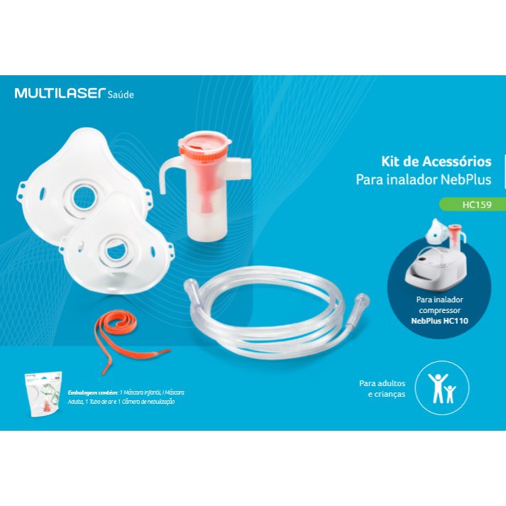 Kit Para Inalador Com Máscara Bucal + Tubo Multilaser Shopee Brasil