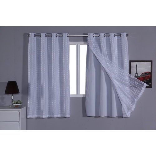 Cortina Quarto Corta Luz Blackout Com Voil 2,00 L X 1,40 A