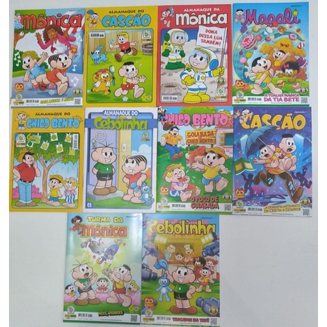 Almanacão Turma Da Mônica Passatempos, Jogos e Colorir Escplha Sua Capa