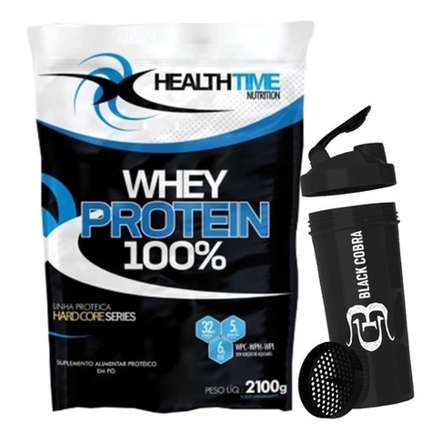 Whey Protein Premium 100% 2,1kg + Coqueteleira Black Cobra