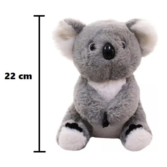Coala Realista Pelúcia Lindo Macio 22cm