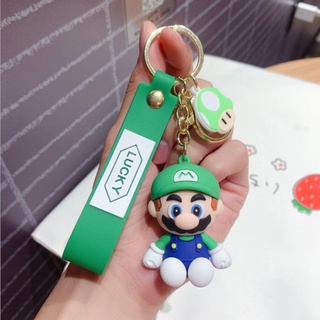 Super Mario Jogo Mario Bros Luigi Cogumelo Personagem Bonecas Bonito Dos  Desenhos Animados Chaveiro Saco De Carro Moda Pingente Coleção Ornamentos -  AliExpress