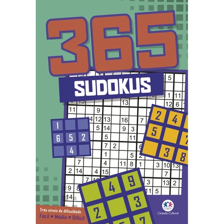 Livro 365 sudokus Capa comum Ativamente