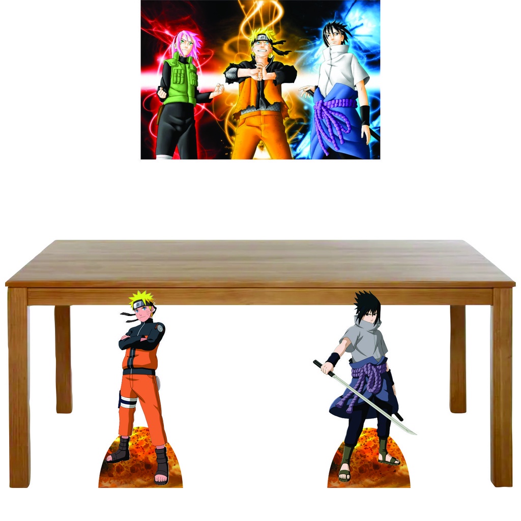 KIT COMPLETO NARUTO - PAINEL E DISPLAYS MDF