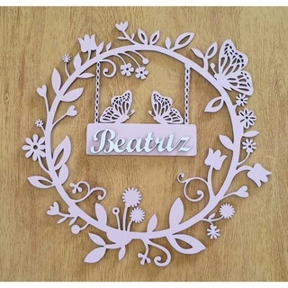 Guirlanda porta maternidade para bebe personalizado em Oferta na Shopee