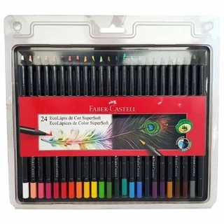 Lápis de Cor 24 Cores SuperSoft Faber Castell
