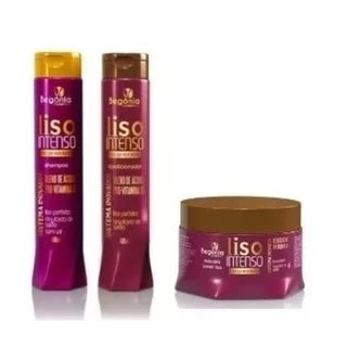 Kit Capilar Liso Intenso Begônia Cosméticos Com 12 Produtos