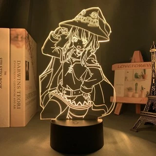 Anime Konosuba Megumin Figure Lâmpada Led Noturna Jagermeister 11