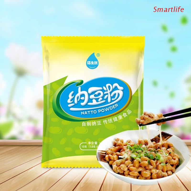 Sx 10 G / Saco Active Natto Pós Natto Bactera Starter Bactera Natto Agente Nattokinase Natto Fermentação Ativo Pow