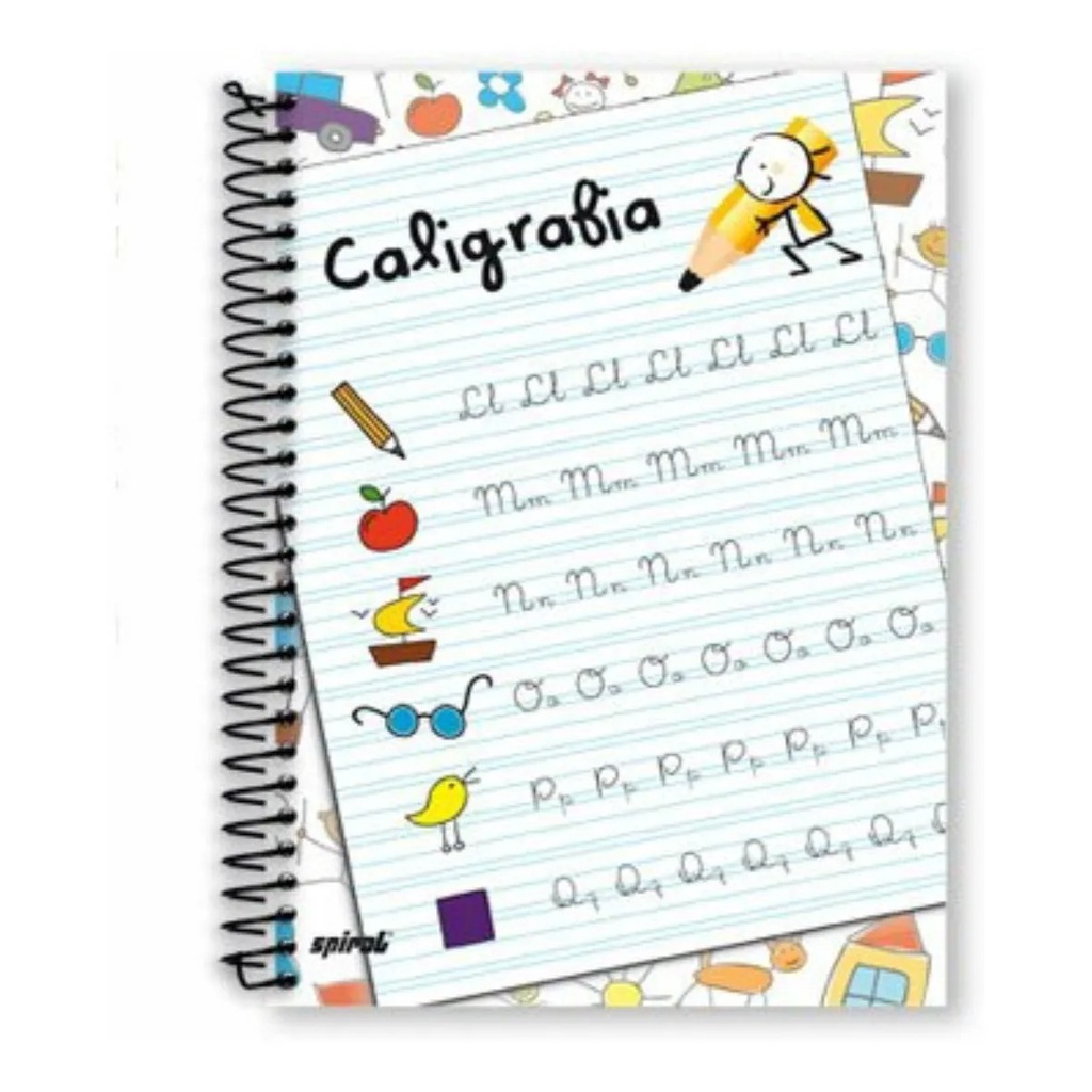 Caderno Caligrafia Universitário Capa Dura 96 Folhas Spiral Shopee Brasil 8762