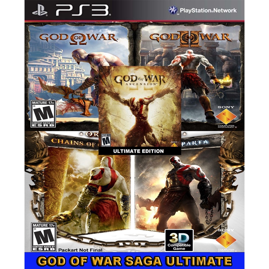 God Of War Coleção Ps3 Codigo Psn Combos Jogos Ps3 - Escorrega o Preço