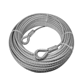 15m Cabo De Aço 3/16 Em Pvc Cristal P/ Rede De Tênis E Volei