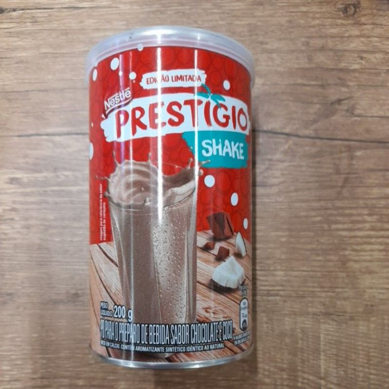 Achocolatado Em Pó Prestígio Shake Nestlé Pote 200g Edição Limitada ...