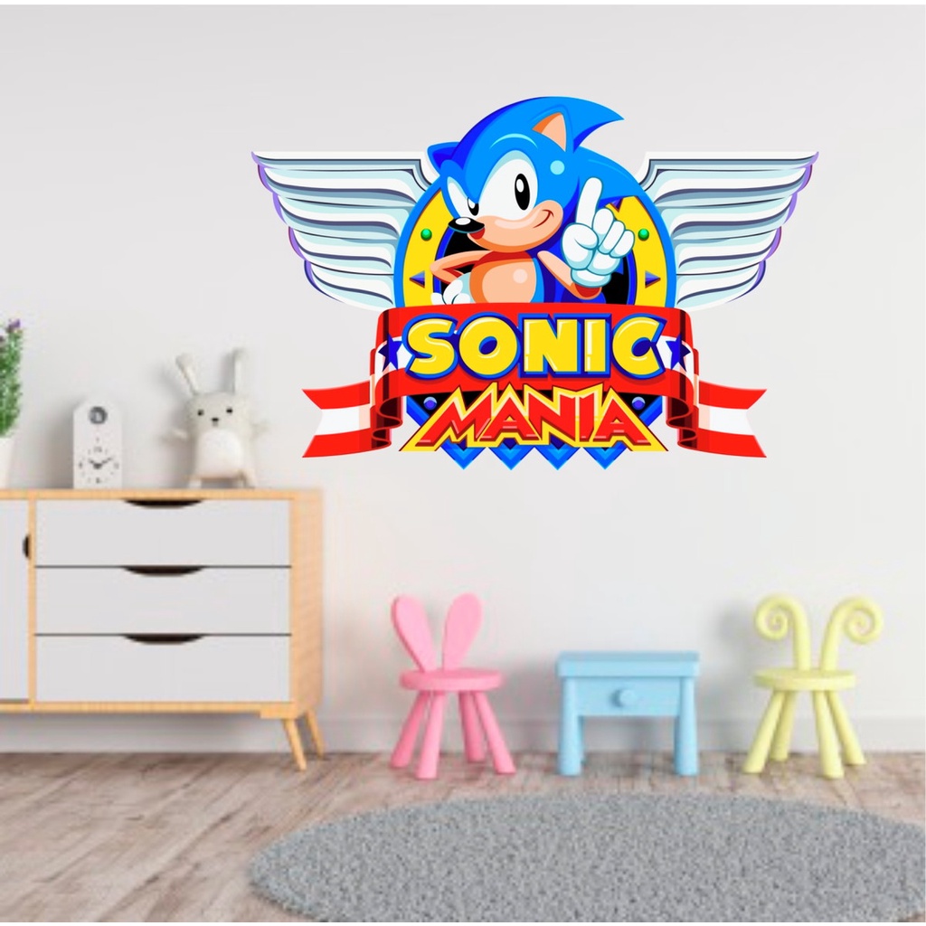 Adesivo de Parede Sonic Mod68 Tamanho 50cmx80cm