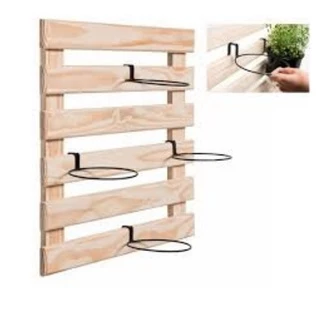 Floreira jardim horta pallet vertical em madeira 60x40 cm