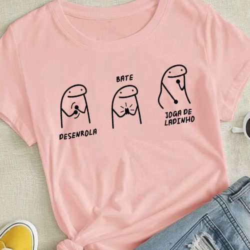 Camiseta Engraçada Flork Joga De Ladinho Música Lançamento