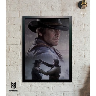 Placa Decorativa mdf Mapa Red Dead Redemption 2