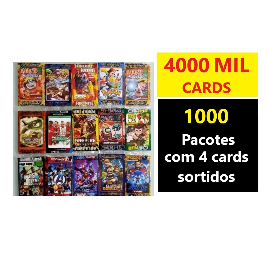 CARDS CARTINHAS POKEMON COM 50 PACOTES - FIG13