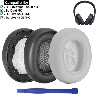 Almofadas Earpads Par Espuma para Jbl E65BTNC Live 650BTNC Tune 660BTNC Duet NC