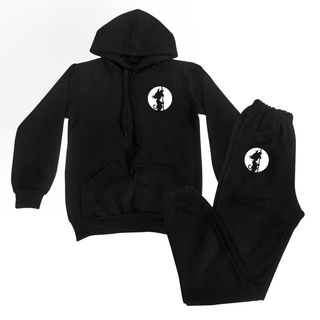Conjunto de Moletom Goku Criança Infantil Flanelado com Capuz