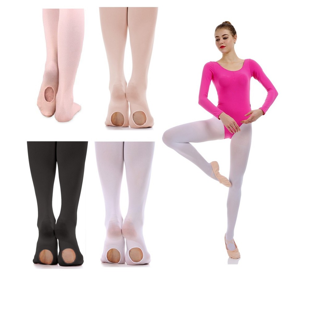 Meia Calca de Ballet Bailarina Conversivel para Adulto Tamanho Unico ...