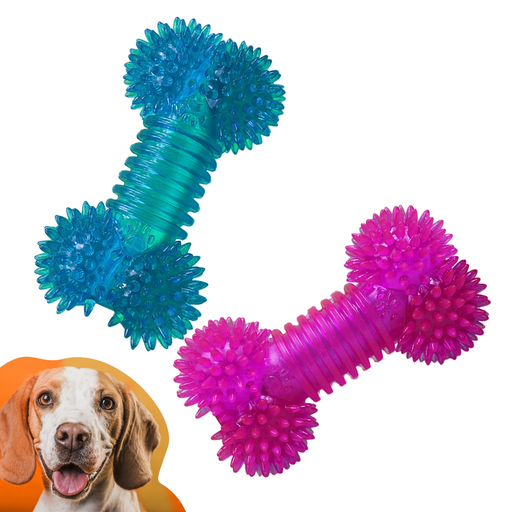 Brinquedo Para Cachorro Mordedor Osso Pet Com Cravos Pisca Pisca e ...