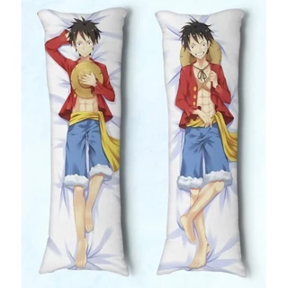 Travesseiro de Abraçar Body Pillow Dakimakura Tam 90X30 Anime One Piece Luffy 01